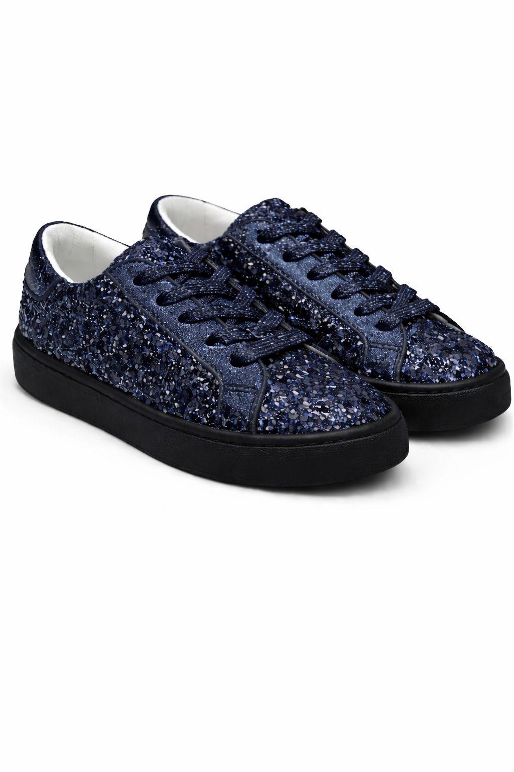 Unisex Blue Glitter